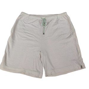 Vintage Crazy Horse Liz Claiborne Womens Shorts Green White Gingham Plaid Sz L